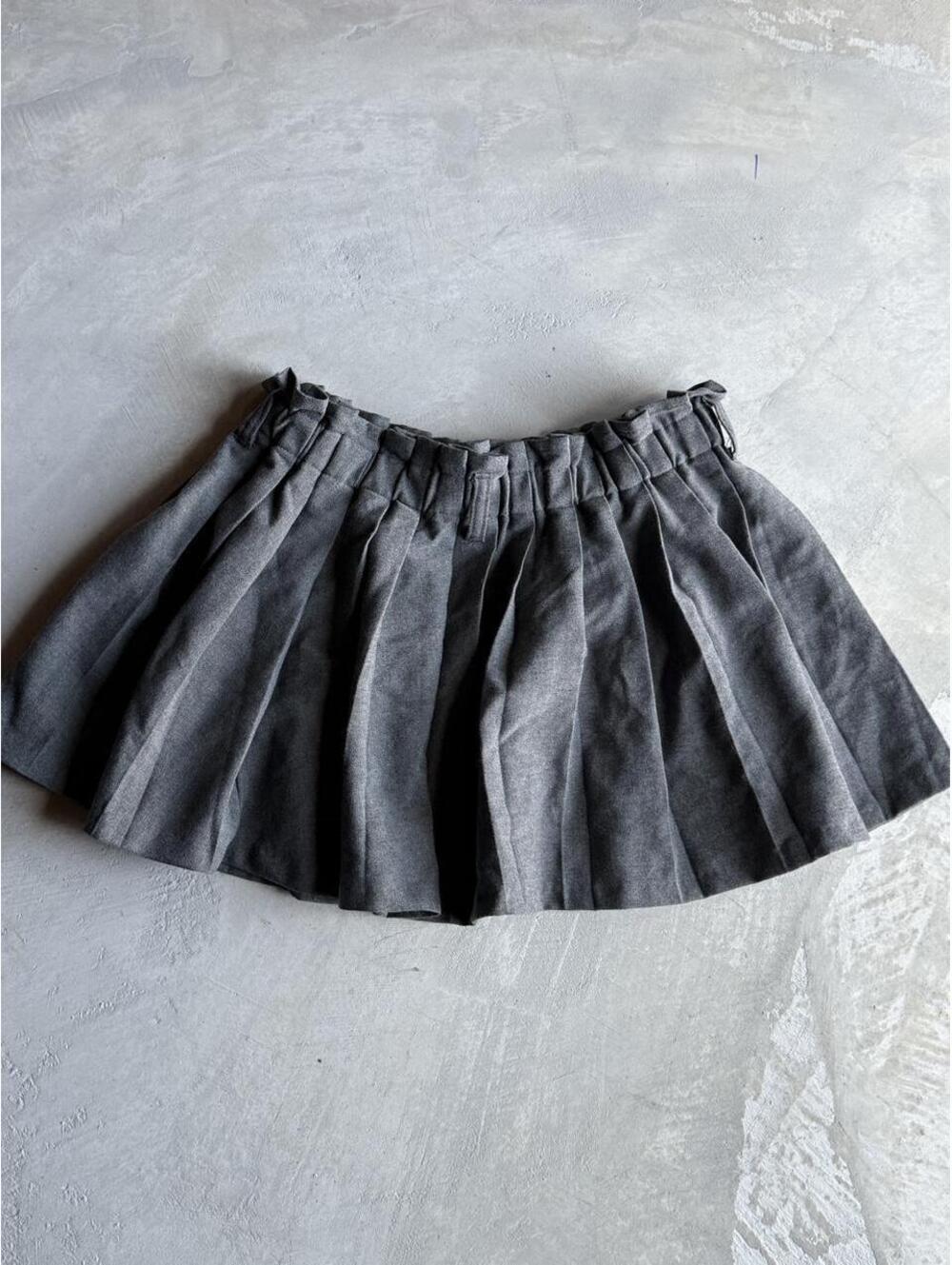 Women's Grey and Black Skirt